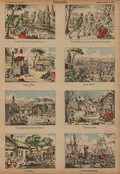 Escenas y paisajes de French School
