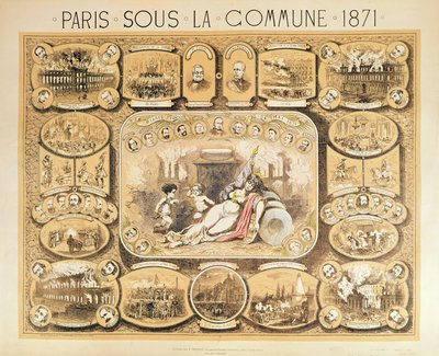 Escenas de la Comuna de París, 1871 de French School