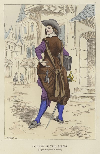 Erudito, siglo XVII de French School