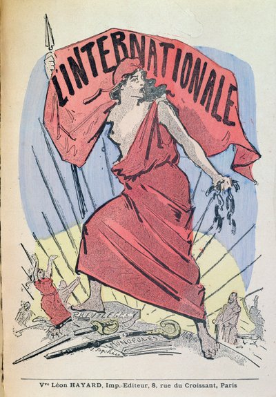 Partitura de la canción La Internacional, c.1900 de French School