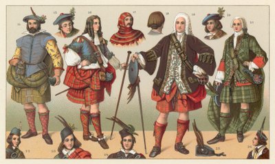 Traje de Escocia de French School