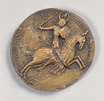 Sello de Jean IV el Valiente (1341-99) Duque de Bretaña de French School