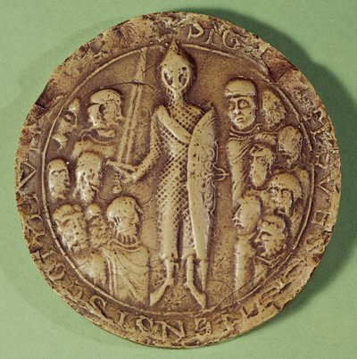 Sello de la Comuna de Soissons, 1228 (cera) de French School