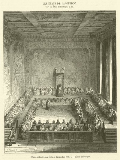 Sesión ordinaria de los Estados de Languedoc de French School