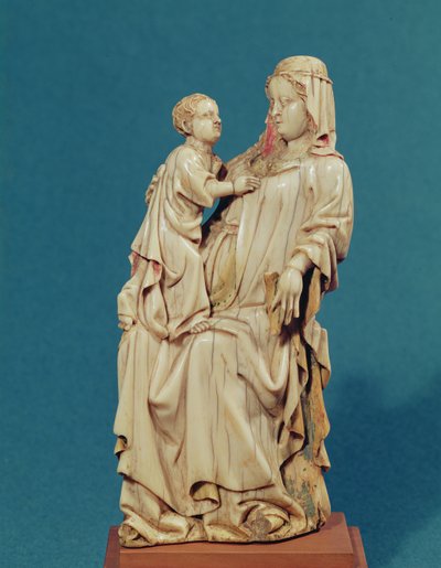 Virgen y Niño sentados de French School