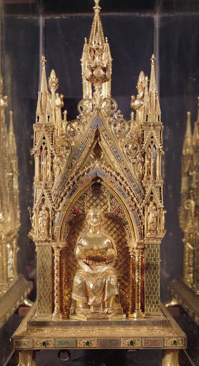 Figura sentada de Cristo, del Relicario de San Taurino de French School