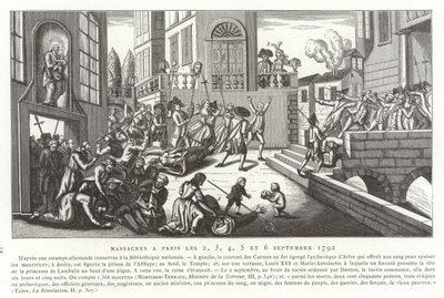 Masacres de septiembre, París, Revolución Francesa, 1792 de French School