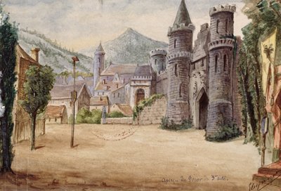 Diseño de escenario para el Acto III de la ópera Guillermo Tell de Gioacchino Rossini, representada el 3 de agosto de 1829 en la Ópera de París de French School