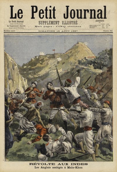 Asedio de Malakand, India, 1897 de French School