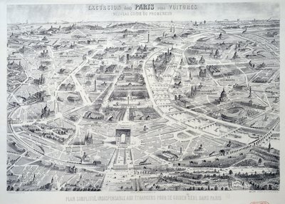 Plano simplificado de París indispensable para los extranjeros para guiarse solos en la ciudad de French School