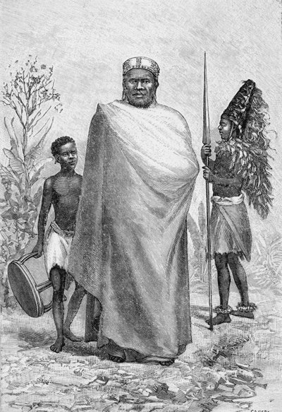 Sina, Sultán de Kibosho y un Guerrero de French School