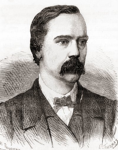 Sir Charles Tilston Bright, de Les Merveilles de la Science, publicado hacia 1870 (grabado). de French School
