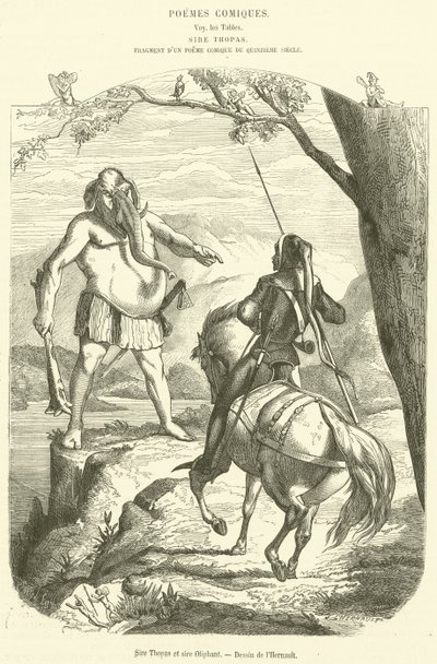 Sir Thopas y sir Oliphant de French School