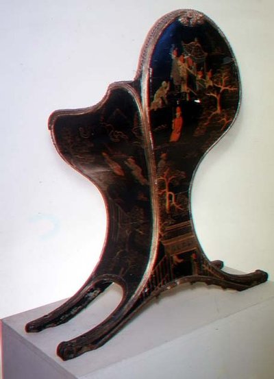 Asiento de trineo decorado con chinoiserie, inscrito por el Taller Dagly, posiblemente por Jacques Dagly, Maestro de la fábrica de Gobelinos de French School