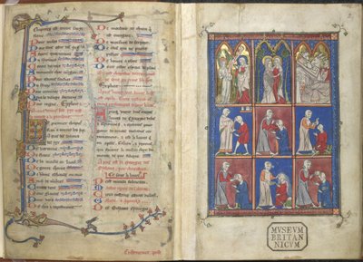 Sloane 1977,f.2 La Chirurgia: escenas bíblicas y médicas de French School