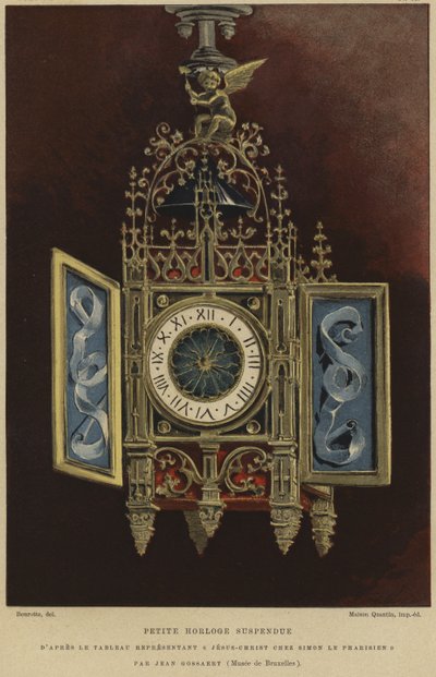 Pequeño reloj de pared de French School