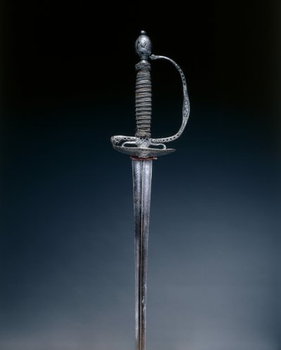 Espada pequeña, finales de 1600s de French School