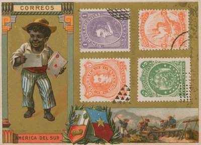 Sellos postales sudamericanos de French School
