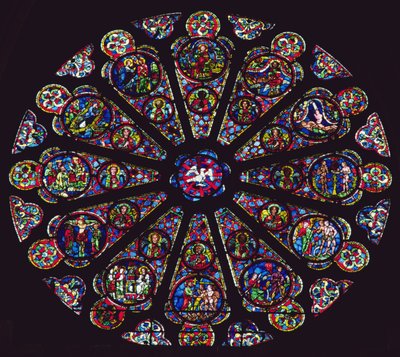 Rosetón sur, 1235-40 de French School