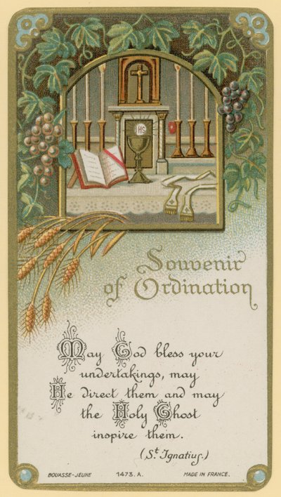 Recuerdo de la Ordenación de French School