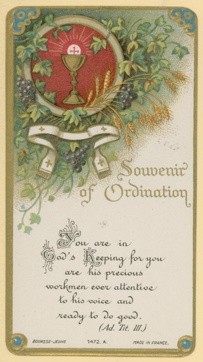Recuerdo de la ordenación de French School