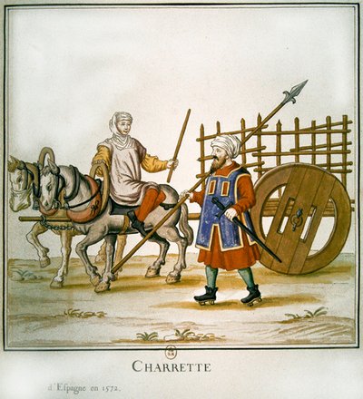 Carro español, 1672 de French School