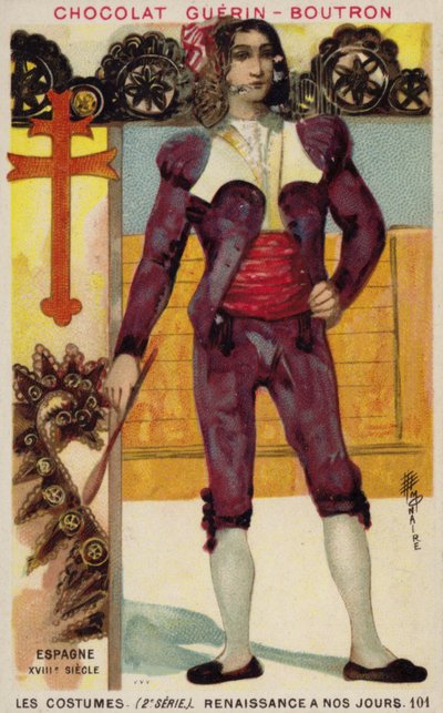 Traje español, siglo XVIII de French School