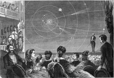 Espectáculo de astronomía en el teatro Robin en París por Henri Robin (hacia 1803-1874) de French School