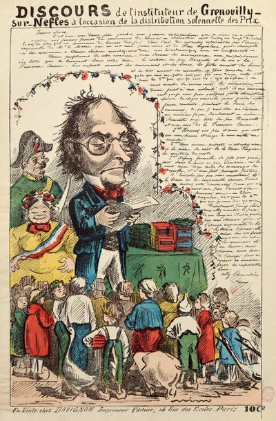 Discurso del profesor de Grenouilly sur Nefles durante el reparto de premios de French School