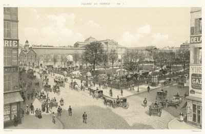 Plaza del Templo, 1881 de French School