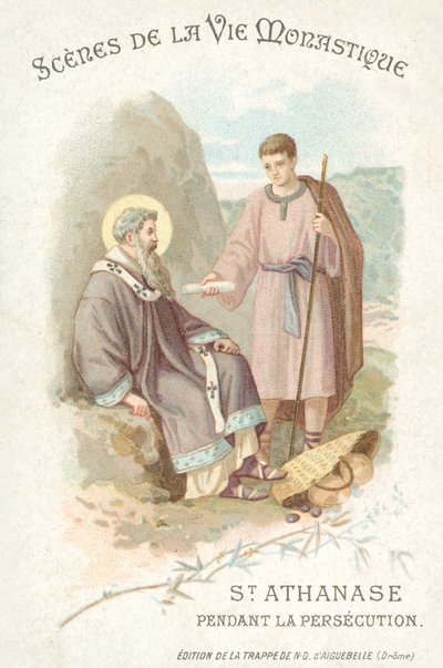 San Atanasio durante la persecución de los cristianos de French School