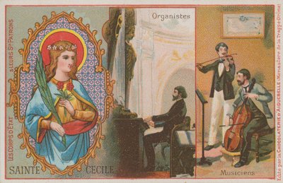 Santa Cecilia, organista y músicos de French School