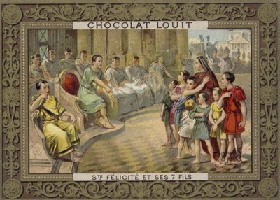 Santa Felicitas de Roma y sus siete hijos de French School
