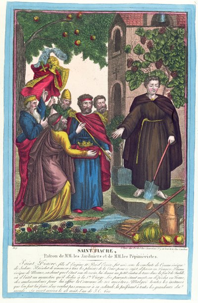 San Fiacro (d.670) 1841 de French School