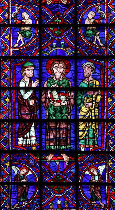 San Juan Bautista con Agnus Dei de French School