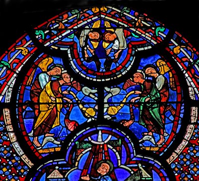 La ventana de San Juan: ángeles esperan la muerte y resurrección de San Juan de French School