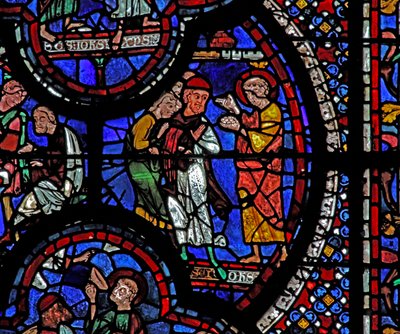 La ventana de San Juan: él repara gemas rotas de French School