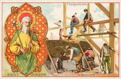 San José, patrón de los carpinteros y techadores de French School
