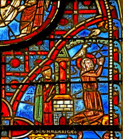 Santa Margarita rezando de French School