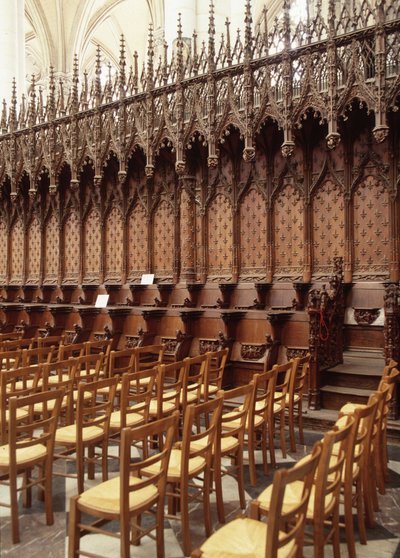 Sillería de la Catedral de Amiens de French School