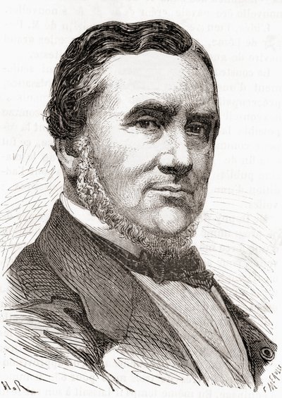 Stanislas Charles Henri Dupuy de Lôme, de Les Merveilles de la Science, publicado hacia 1870 (grabado). de French School