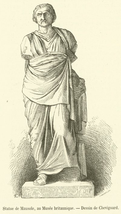 Estatua de Mausoleo, en el Museo Británico de French School