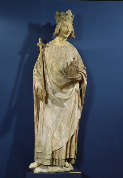 Estatua de Carlos V (1338-80) Rey de Francia, 1365-80 de French School