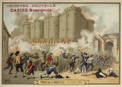 Asalto a la Bastilla, París, 14 de julio de 1789 de French School