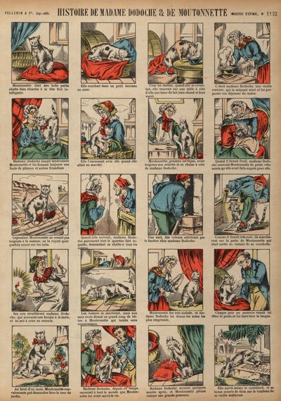 Historia de Madame Dodoche y su gato Moutonnette de French School