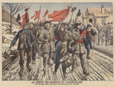 Huelga de los mineros del Pas-de-Calais, Francia de French School
