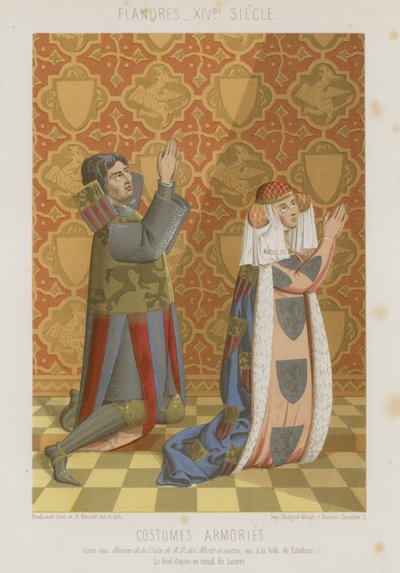 Trajes blasonados de French School