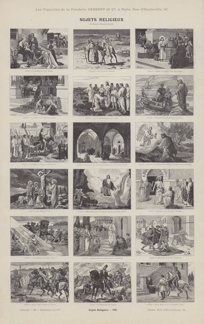 Sujets Religieux de French School