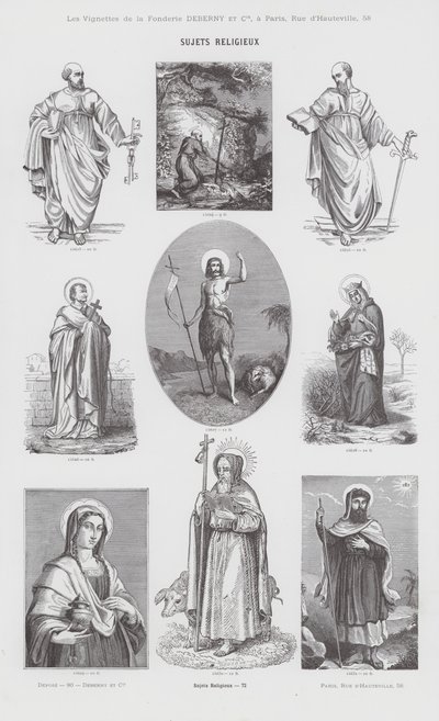Temas Religiosos de French School