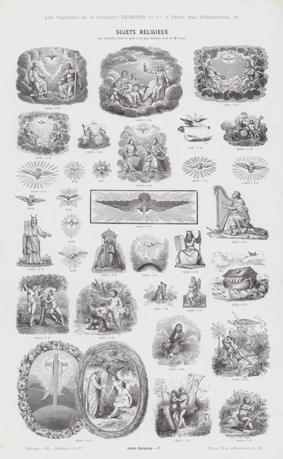 Temas religiosos de French School